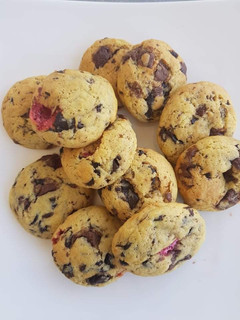 A picture of Cookies with Marshmallows and Chocolate Chips.