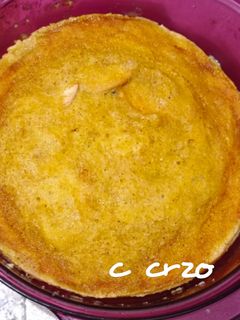 Una foto de Tarta de manzana y galletas en el microondas