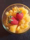 Granita de durazno saludable y refrescante
