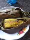 Ikan pepes bakar (menu toddler)