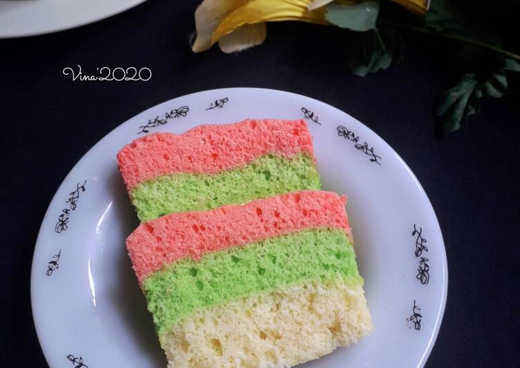 Cake Lapis Kukus Pelangi