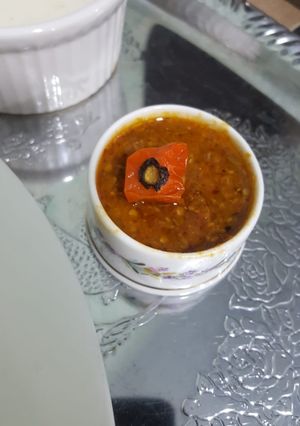 A picture of Red chutni.