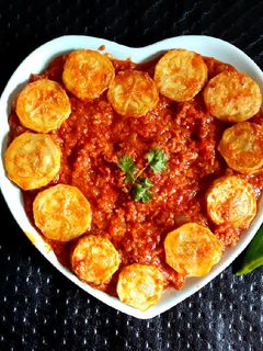 عکسی از دستور خوراک کدو با گوشت چرخ کرده