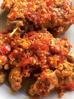 Foto resep Ayam geprek Sambel bawang