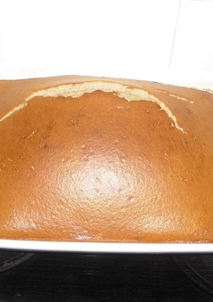 Una foto de Bizcocho de queso de Burgos y fresas Angélica