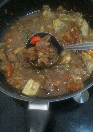 Foto resep Simple Sweet Beef Curry (Tongseng)
