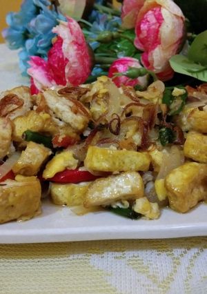 Foto resep Tahu telur orek saus tiram