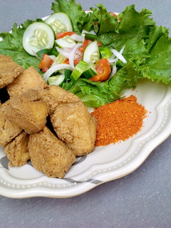 A picture of Tofu with yaji (awara).