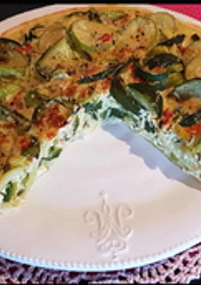 Una foto de Tarta ZUCCHINI y zapallitos