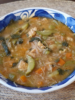 Una foto de Sopa de fideo enriquecida
