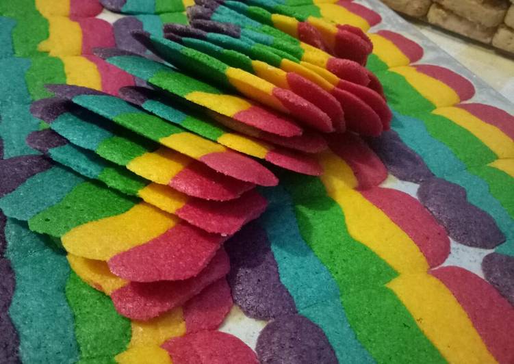 Resep: LezatLidah kucing rainbow