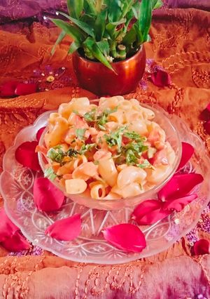A picture of Macaroni salad.