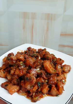Hình của món Ba chỉ rim mặn.