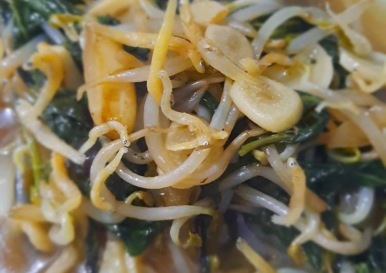 Tumis Kangkung, Taoge Teri kuah asam manis