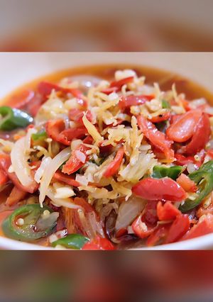 Foto resep Tumis teri kulit mlinjo