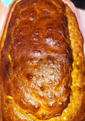 Una foto de Budín de manzana y avena