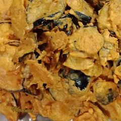 A picture of Bengan ke pakoray.