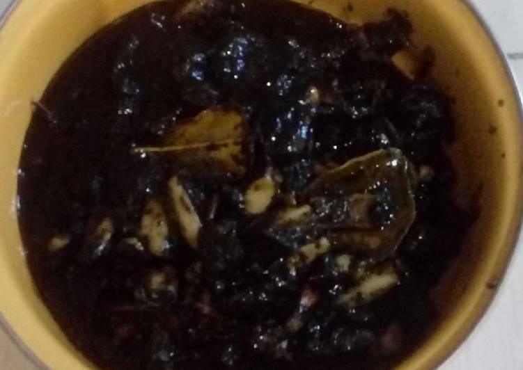 Cumi masak hitam