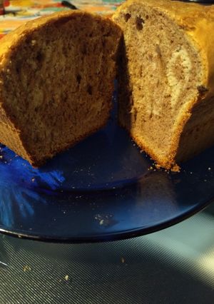 Una foto de Budín de doble sabor!