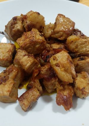 Una foto de Jamón fresco deshuesado en wok
