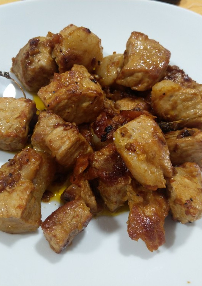 Una foto de Jamón fresco deshuesado en wok