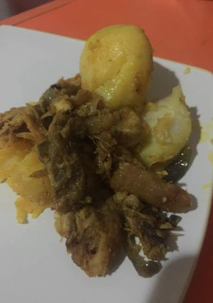 A picture of Chicken Potato Porridge.