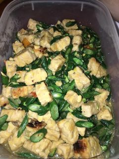 Foto resep Tumis kacang panjang + tempe