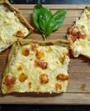 Tarta de cebollas y queso