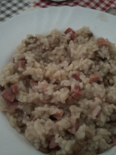 Una foto de Arroz con lentejas
