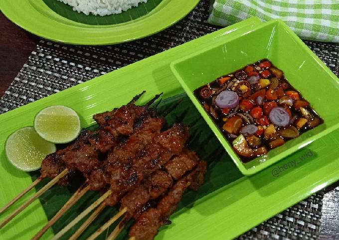 Cara Membuat Sate Daging Sapi ala Aku 🤗 Bahan Sederhana