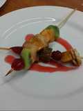 Brochetas de frutas