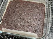 Una foto de garbanzos brownie