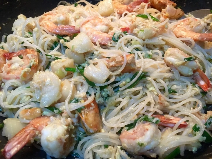 Easy Way Make Singapore Seafood White Beehoon the Awesome  Can spoil the tongue