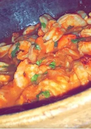 صورة لوصفة طاجن الجمبري والسيبيا