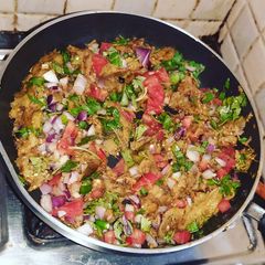 A picture of Baigan bharta.