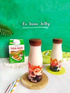 Foto resep Es Susu Jelly