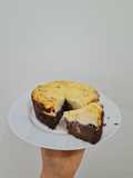 Postre tipo cheesecake bicolor 🍫
