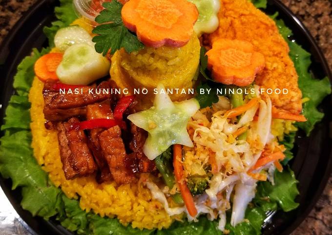 Nasi kuning (Tumini) tanpa santan