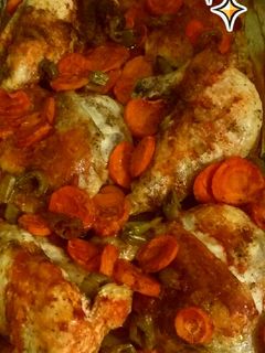 صورة لوصفة طاجن الدجاج بالخضار 🐔
