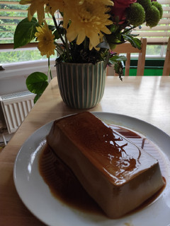 Una foto de Flan de café ☕