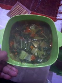 Foto resep Sayur pok coy + sawi hijau kuah sederhana ala niken