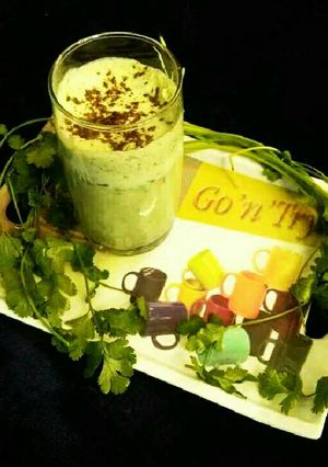 A picture of Coriander butter milk.