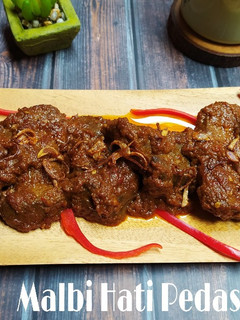 Foto resep Malbi Hati Sapi Pedas