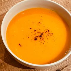 A picture of Warming Squash & Chilli Soup 🌶.