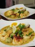 Laksa - Malezyjska zupa z czerwoną pastą curry
