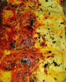 Canelones de verdura con bechamel y fileto