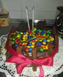 Bolo de chocolate com Recheio de doce Oreo e Brigadeiro