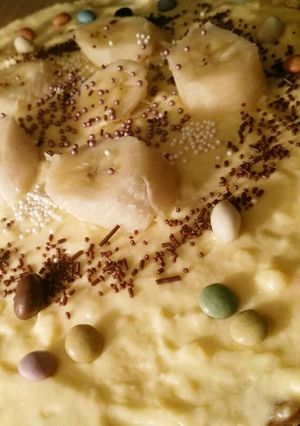 صورة لوصفة تشيز كيك الموز..طعم رهيب😍🍌🍯🍌