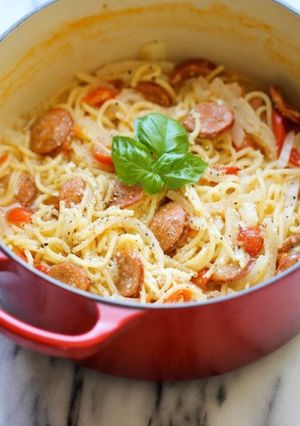 A picture of One pot pasta.