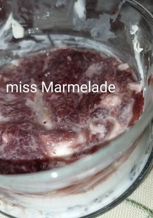 Φωτογραφία της συνταγής Overnight oats με μαρμελάδα και Philadelphia (σαν cheesecake) 🥣